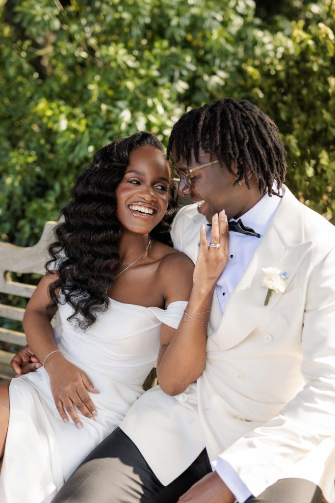 Bride and Groom at Oaks Farms Wedding - wedding planner