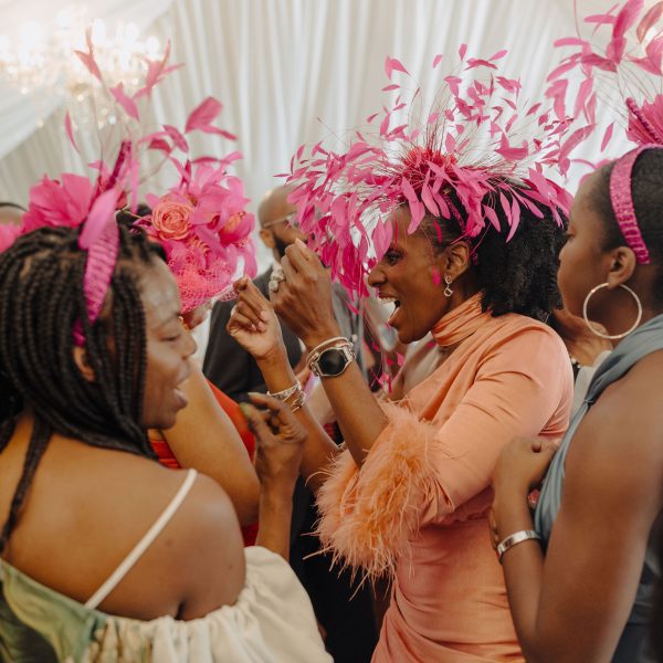 Wedding guests at U&N wedding
